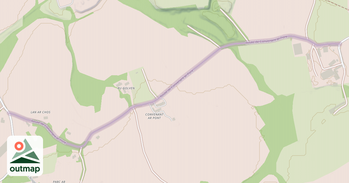 Map of Route de Convenant ar Pont