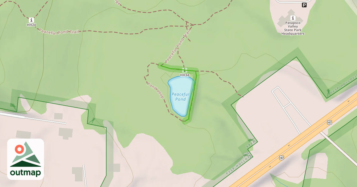 Map of Pond Loop