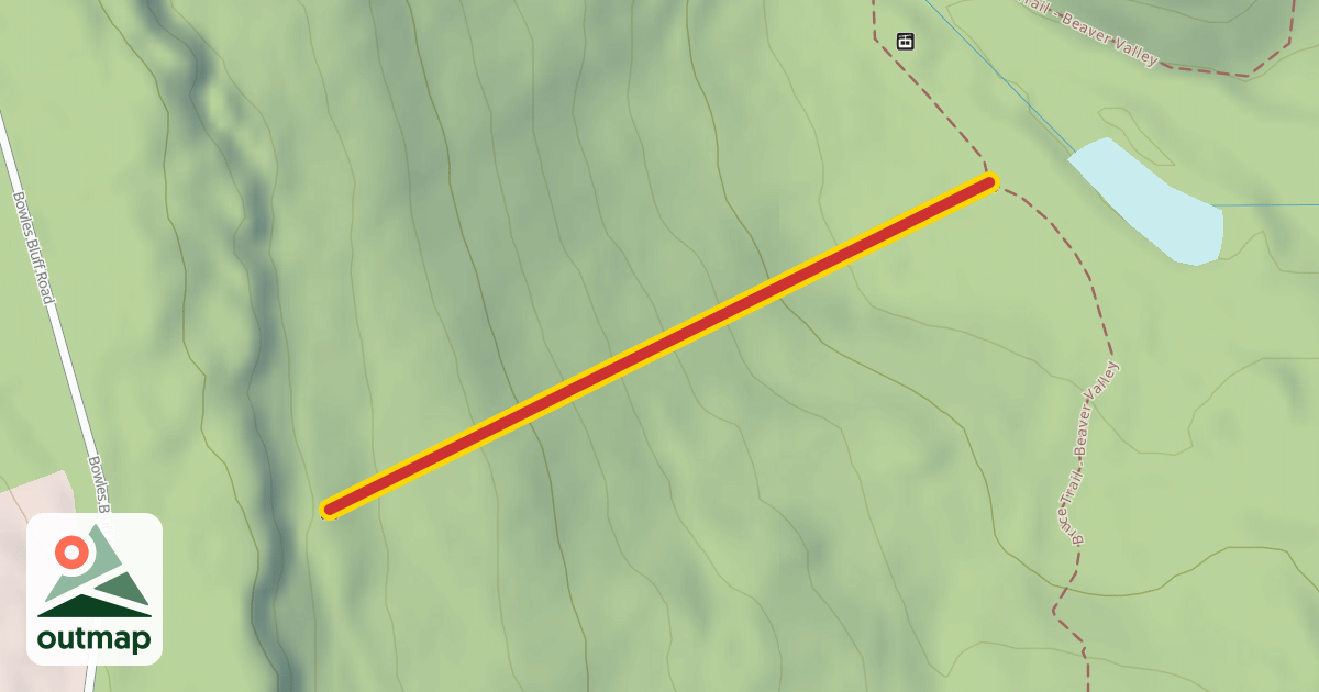 Map of South Triple Chair