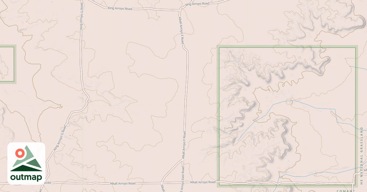 Map of ALKALI ARROYO F