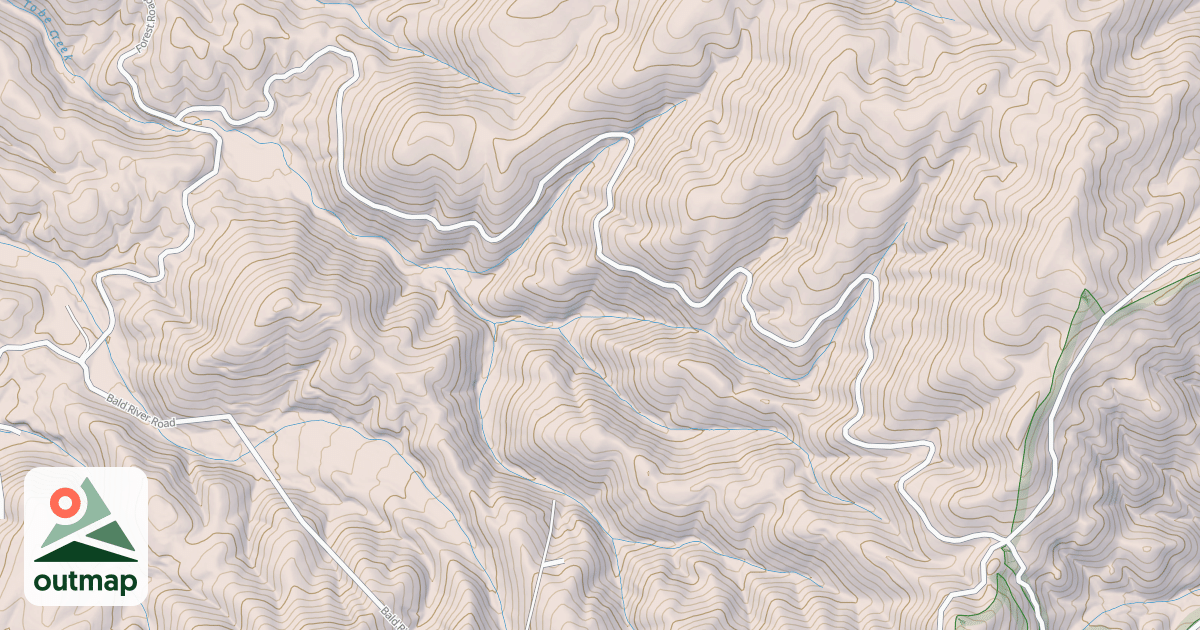Map of BALD RIVER