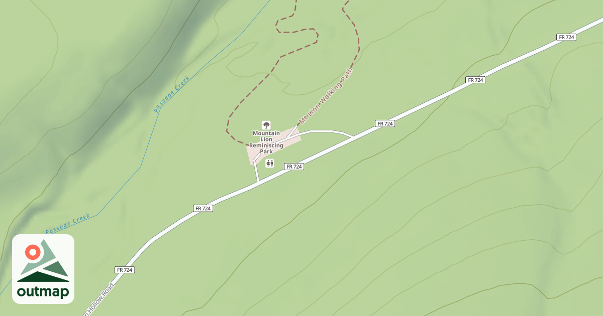 Map of LION'S TAIL PARKING LOT