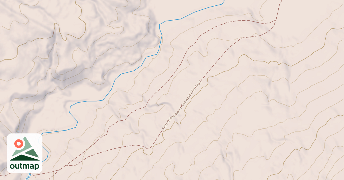 Map of Fish Creek Road Snowmobile
