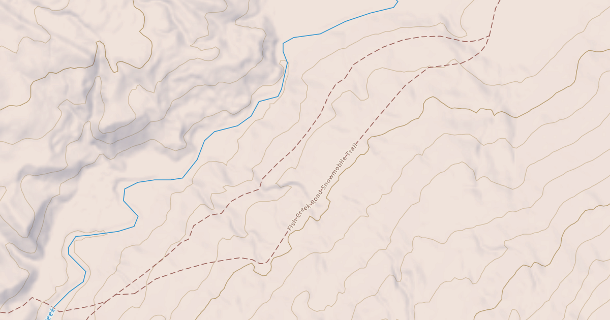 Map preview of Fish Creek Road Snowmobile