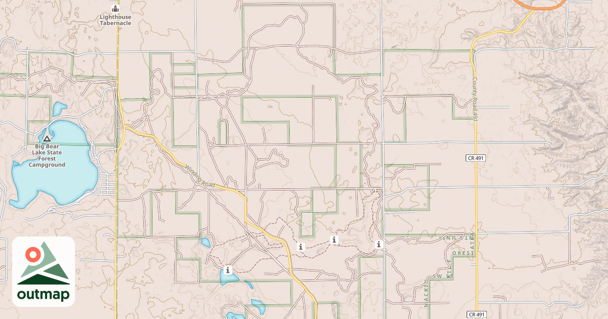 Map of Big Bear Trail
