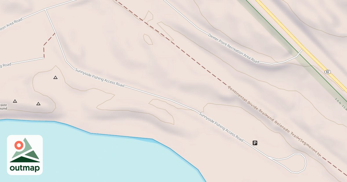 Map of SUNNYSIDE FISHING ACCESS