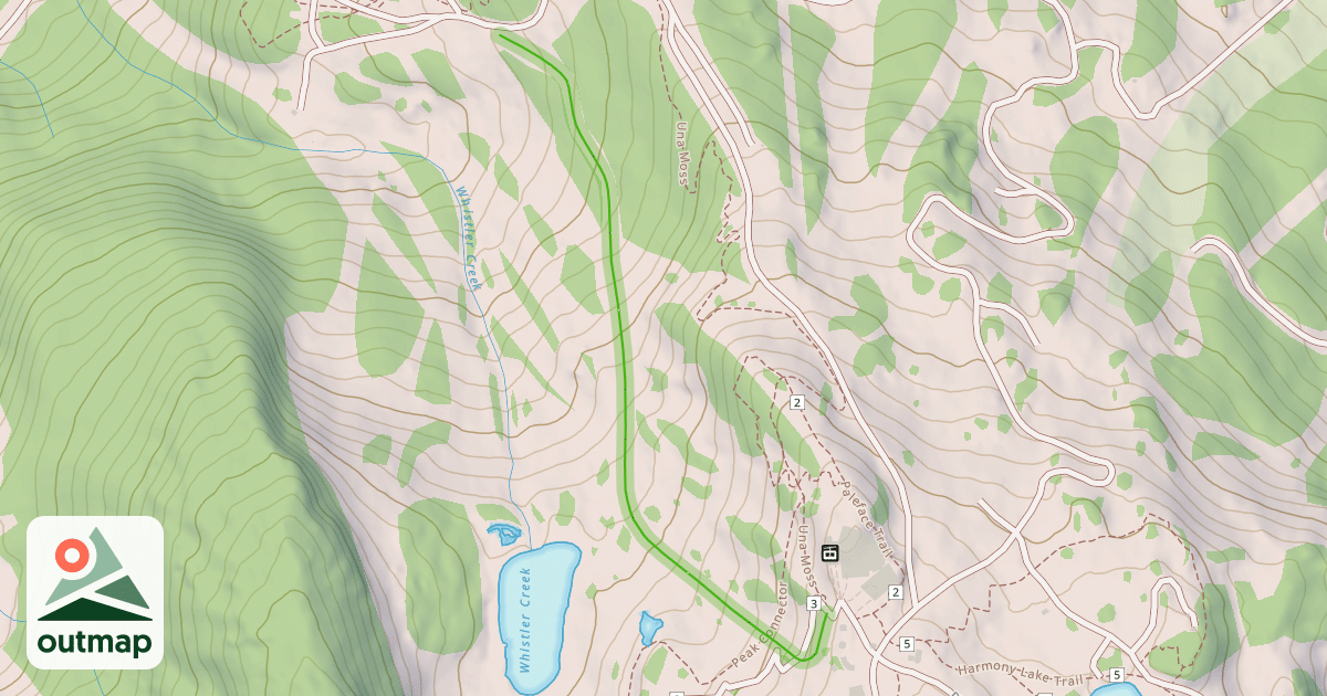 Map of Pony Trail - Upper