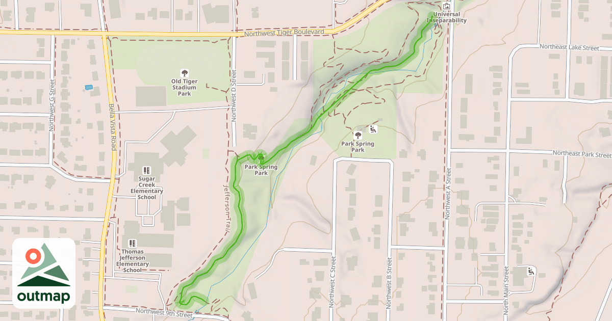 Map of Black Apple Creek Trail