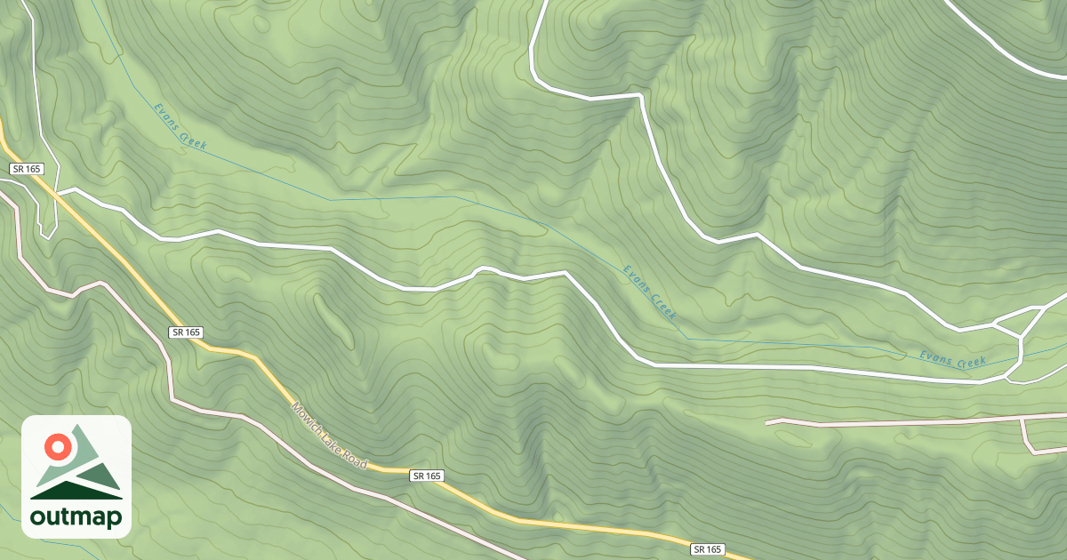 Map of POCH PEAK