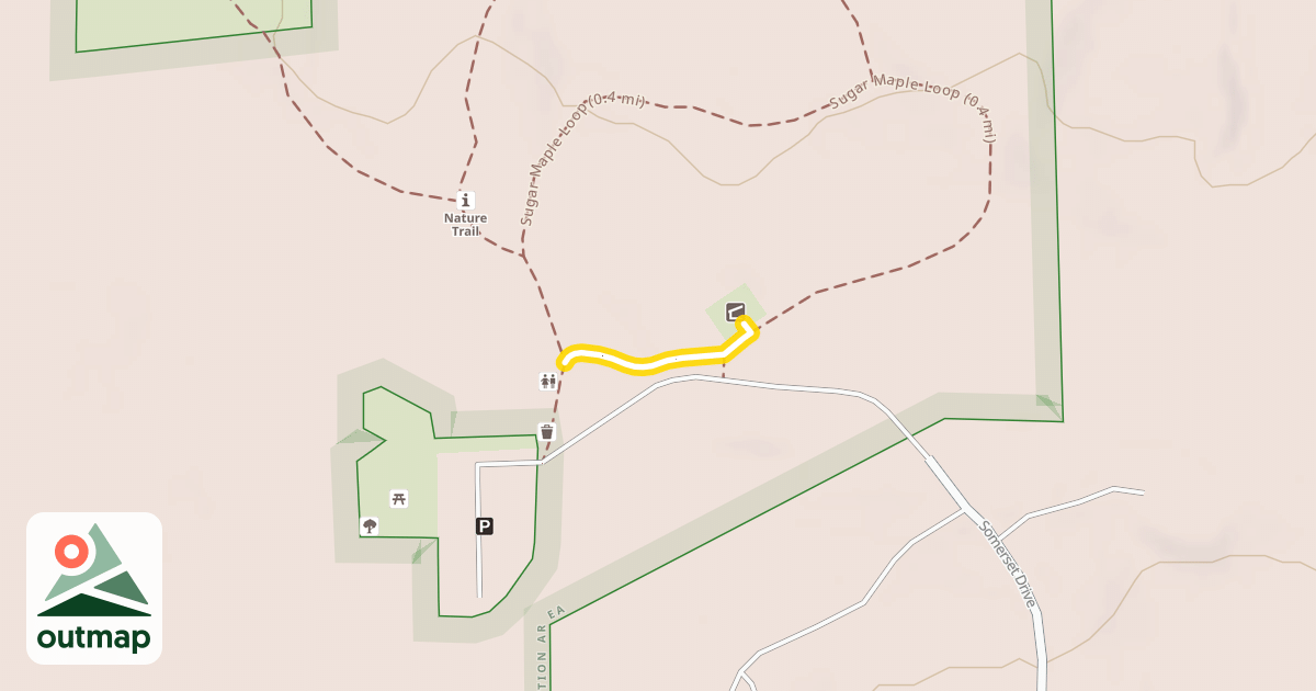 Map of Sugar Maple Loop (0.4 mi)