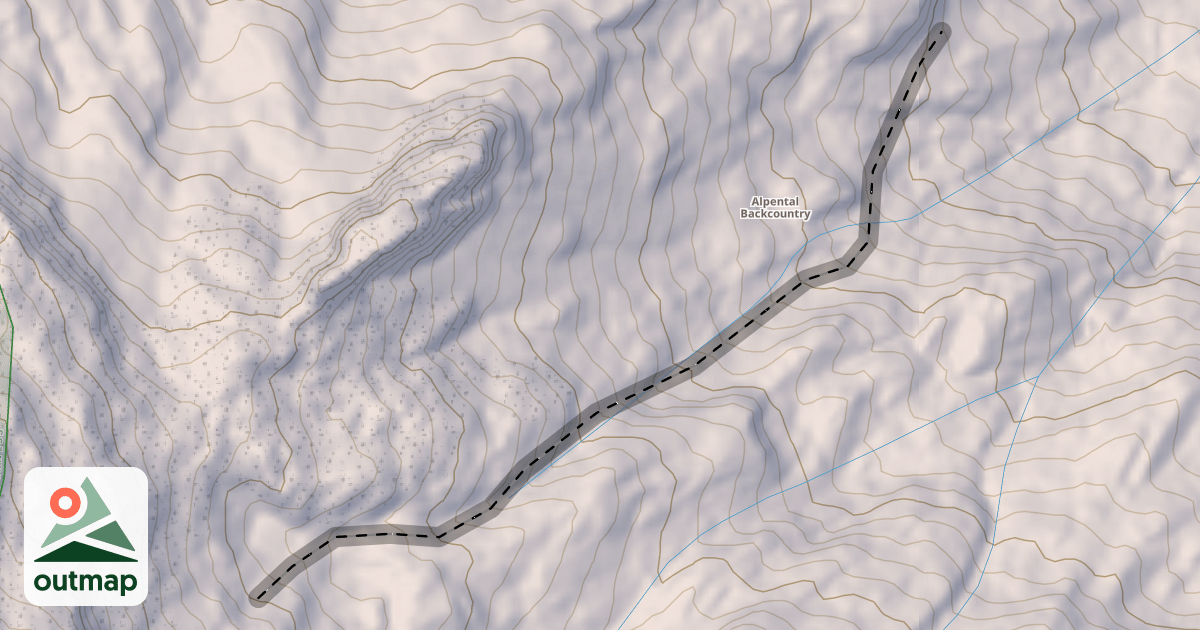 Map of Mach's Couloir