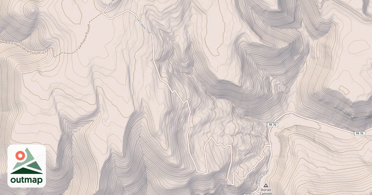 Map of LA CUEVA
