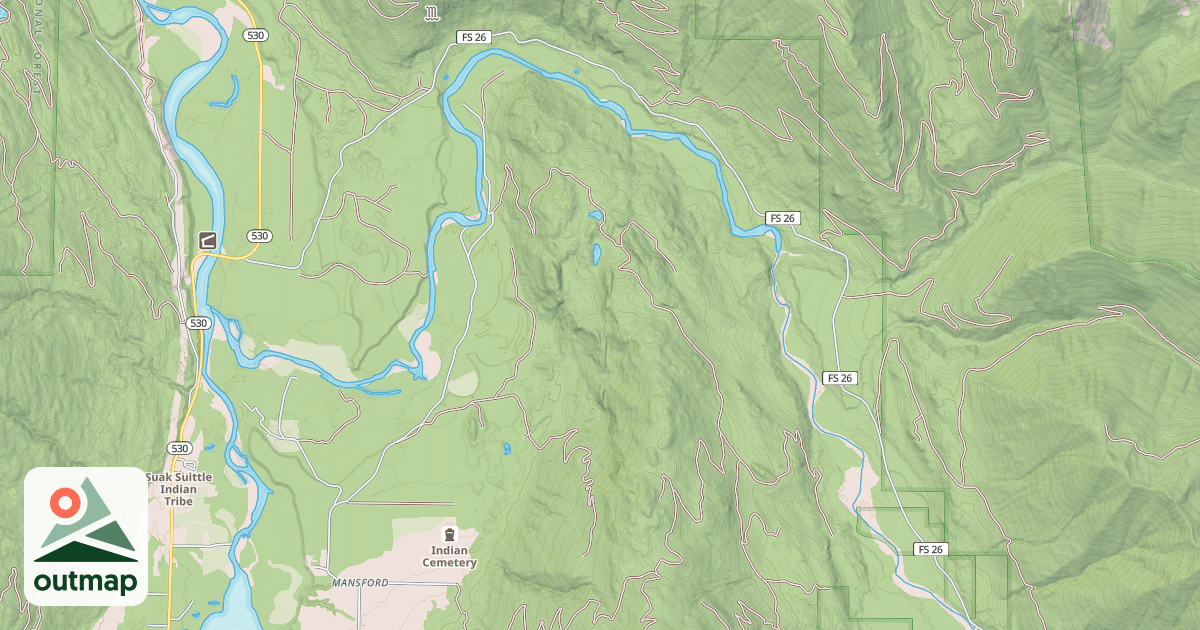 Map of SUIATTLE ROAD