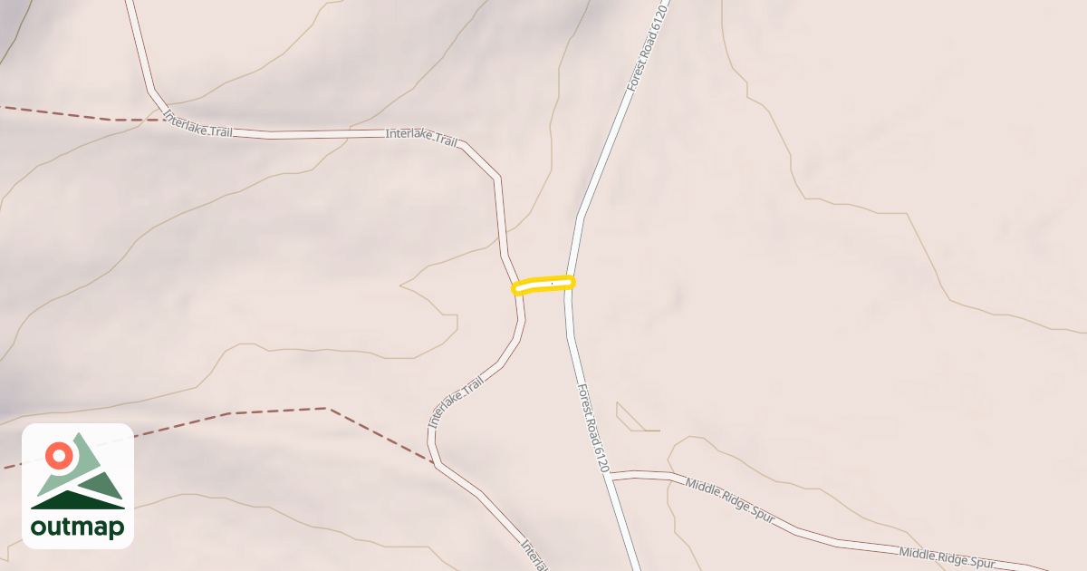 Map of Forest Road 127