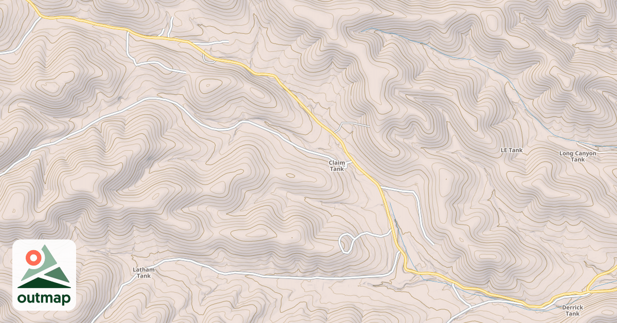 Map of THREE MILE CANYON