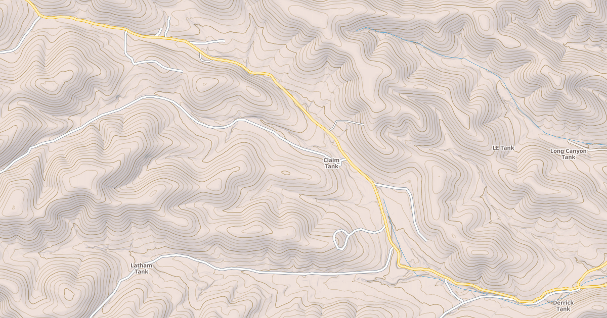 Map preview of THREE MILE CANYON