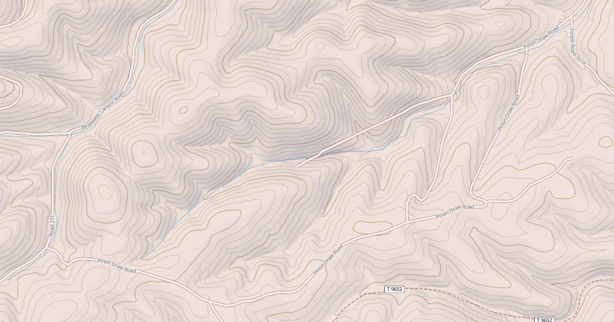 Map preview of PINON DRAW