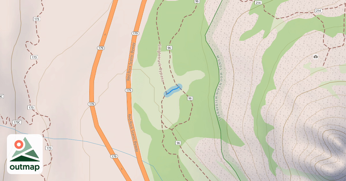 Map of Single Singletrack Bypass