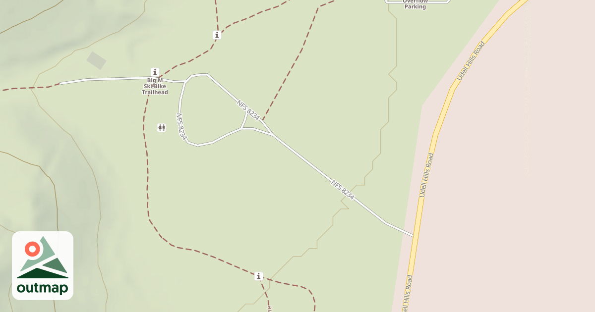 Map of BIG M SKI-BIKE TRAILHEAD
