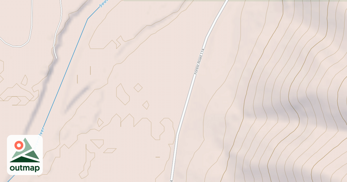 Map of BRONCO GULCH DISPERSED