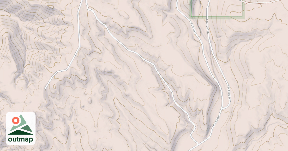 Map of GETTYS DIVIDE CUTOFF