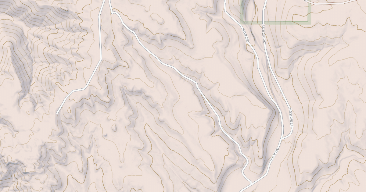 Map preview of GETTYS DIVIDE CUTOFF