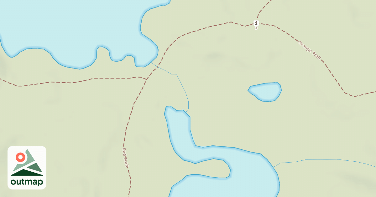 Map of Bald Mountain Rec. Area - Red Trail