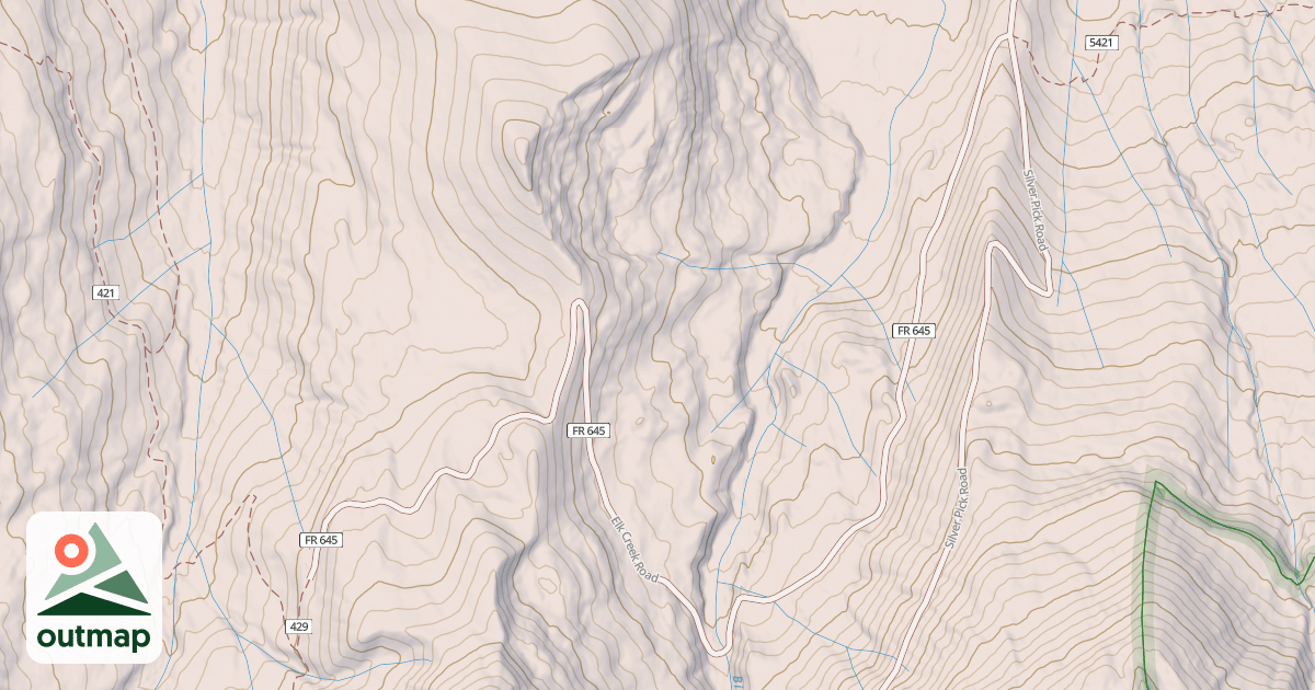 Map of ELK CREEK