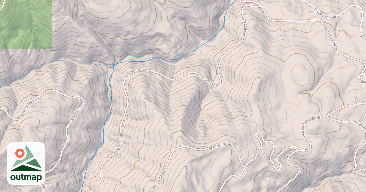 Map of PACKSADDLE CREEK