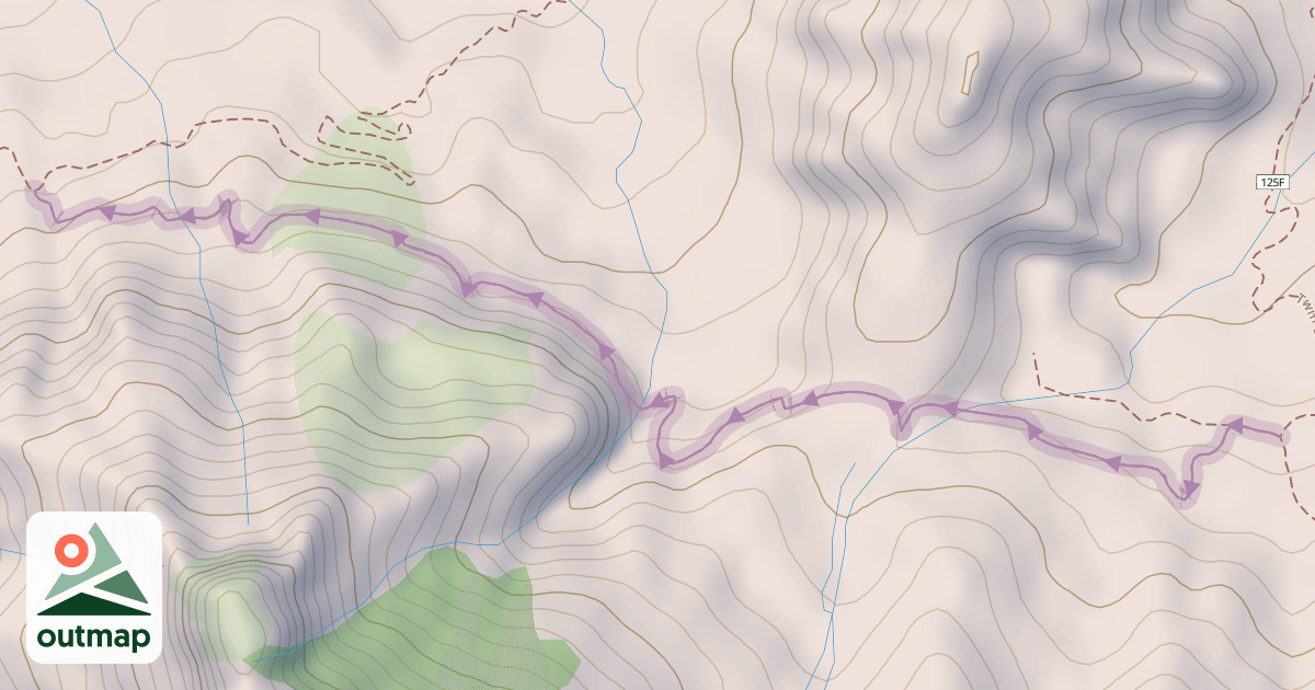 Map of Hog Heaven Trail