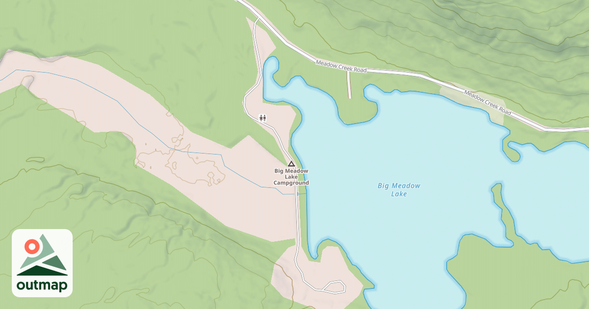 Map of BIG MEADOW LAKE CAMPGROUND