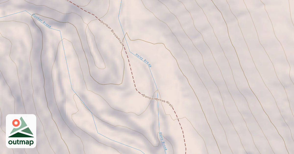Map of Dunbar Brook Trail