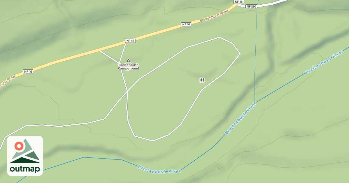 Map of BREITENBUSH CAMPGROUND