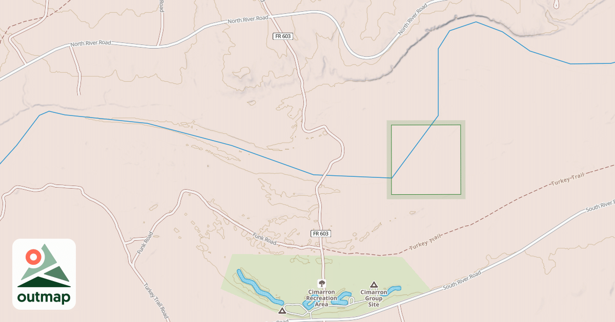 Map of CIMARRON REC. AREA