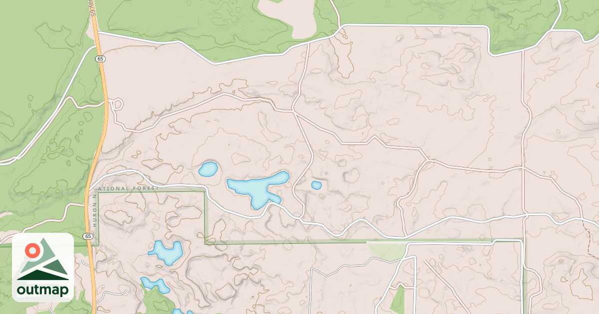 Map of Alcona Atv Trail