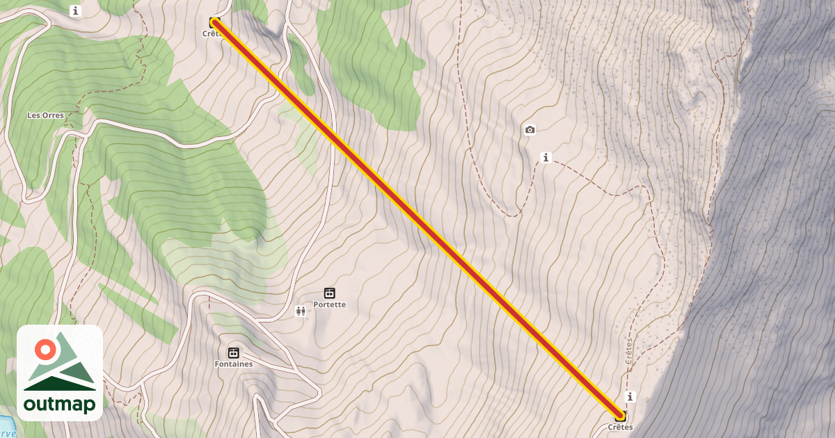 Map of Crêtes