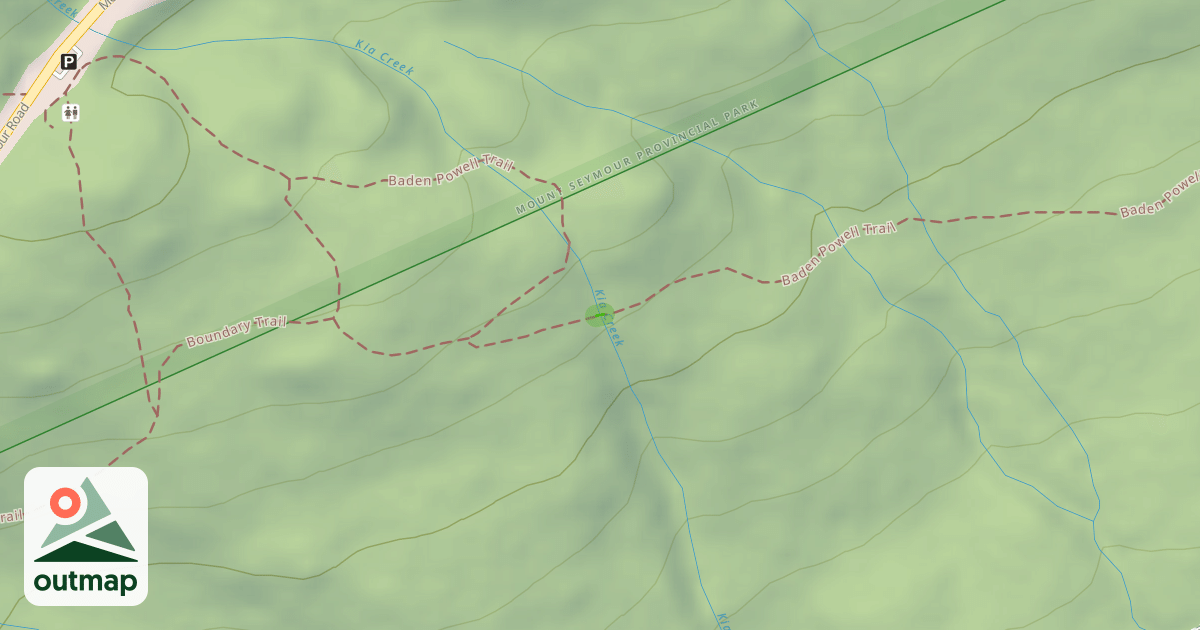 Map of Baden Powell Trail