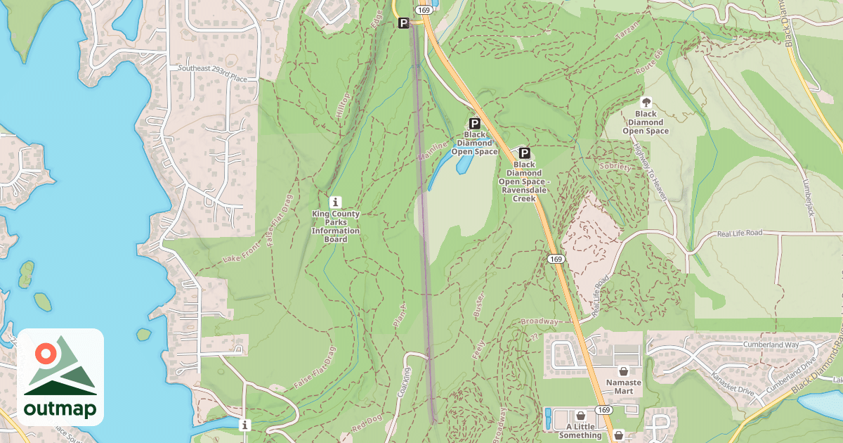 Map of Cedar River to Green River Trail