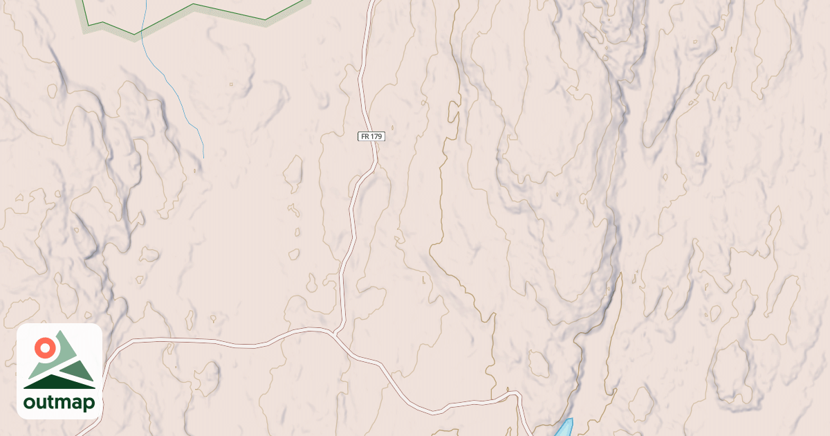 Map of Omaday Lake