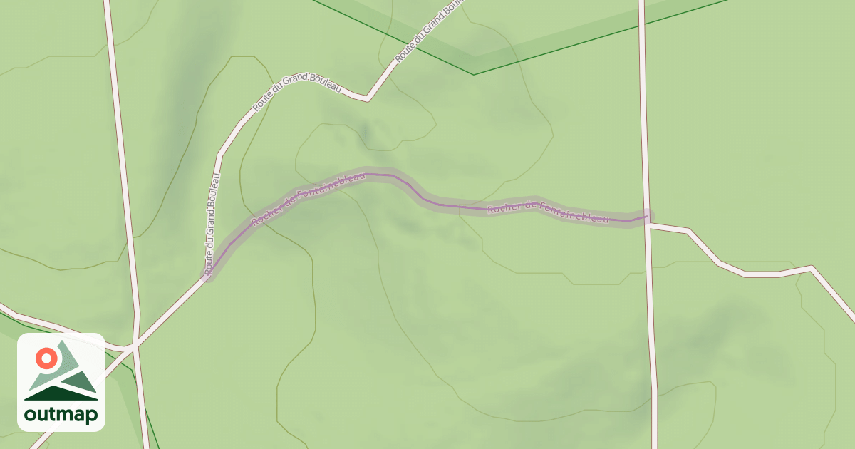 Map of Rocher de Fontainebleau