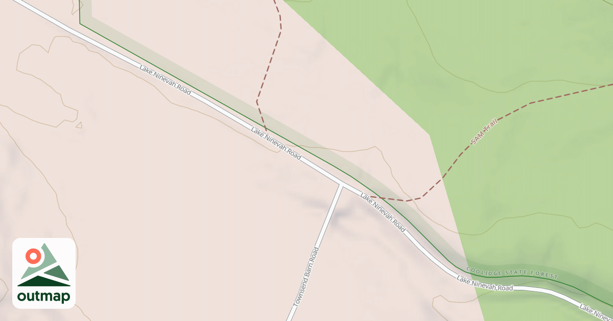 Map of Catamount Trail/Corridor 7A