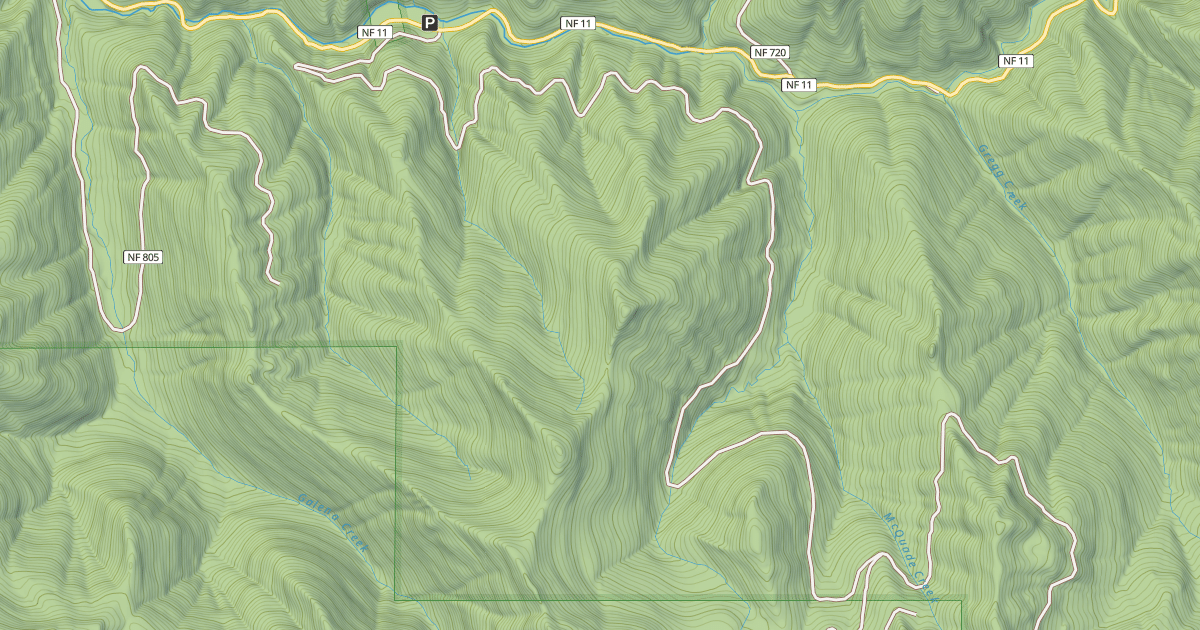 Map preview of MCQUADE CREEK RD