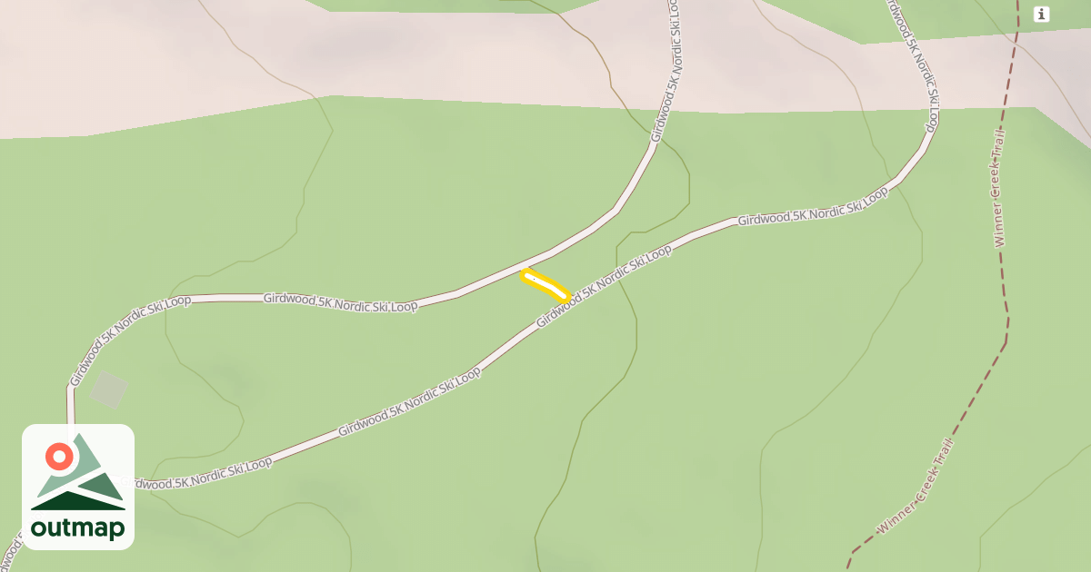 Map of Girdwood 5K Nordic Ski Loop