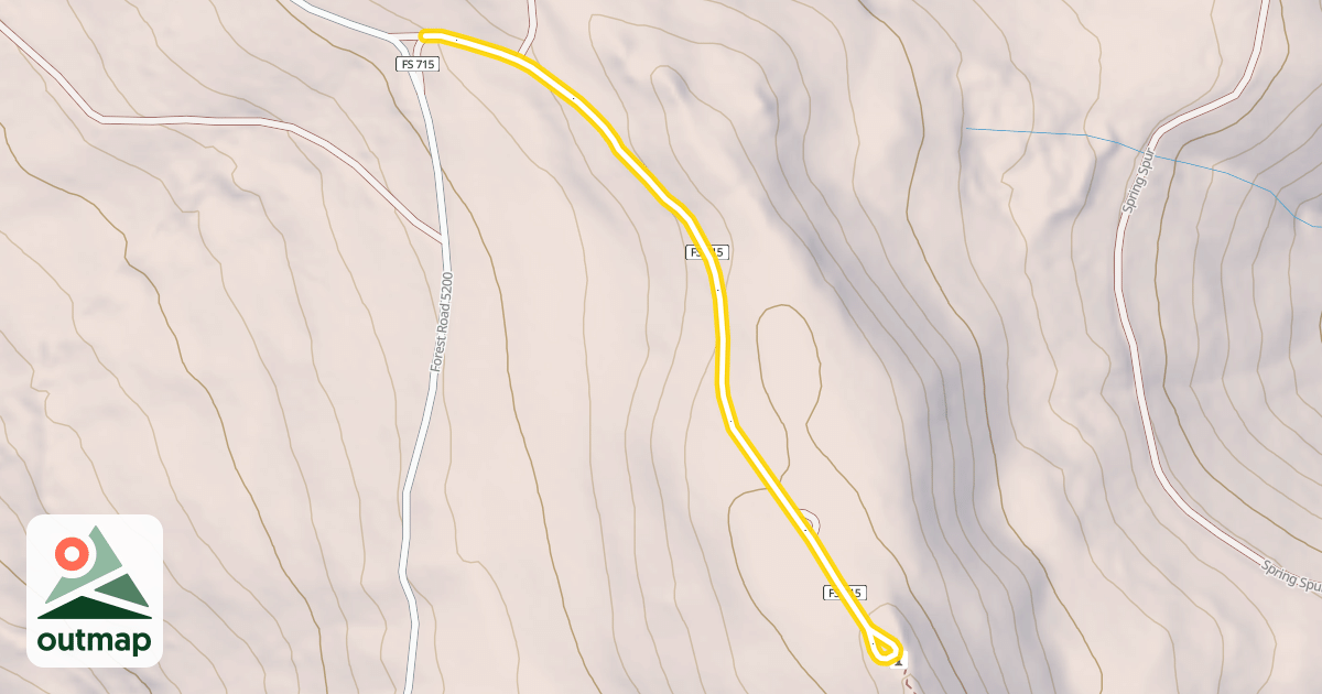 Map of Sugarloaf Lookout Road