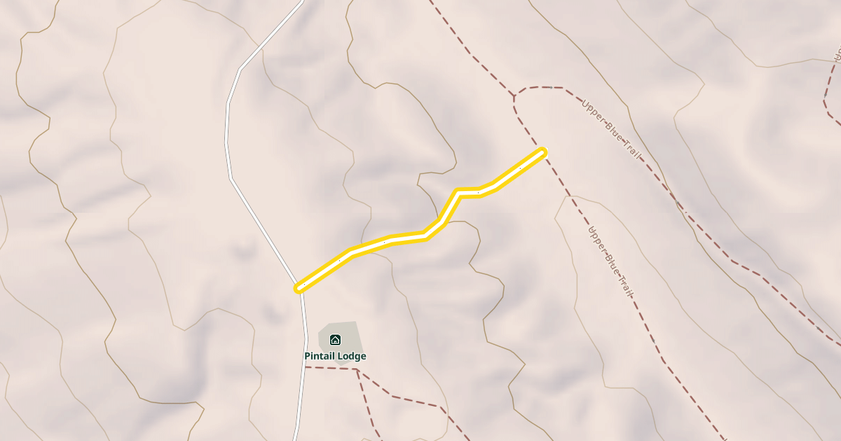 Map preview of Upper Blue Trail