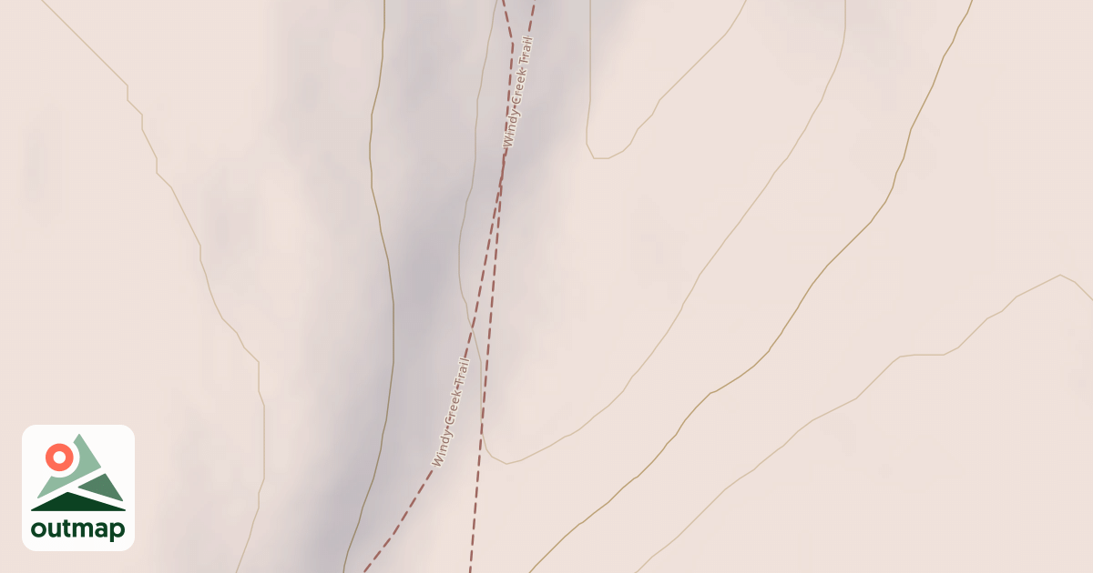 Map of Windy Creek Subsistence Ohv Trail