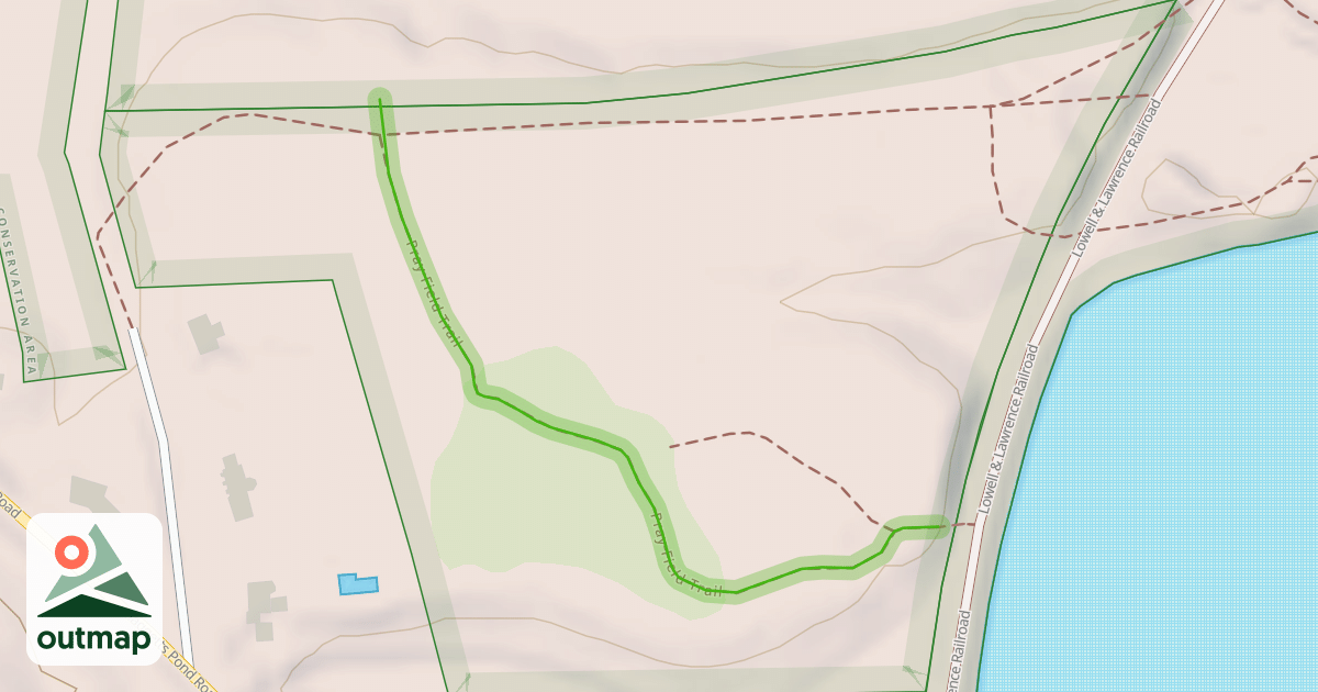 Map of Pray Field Trail