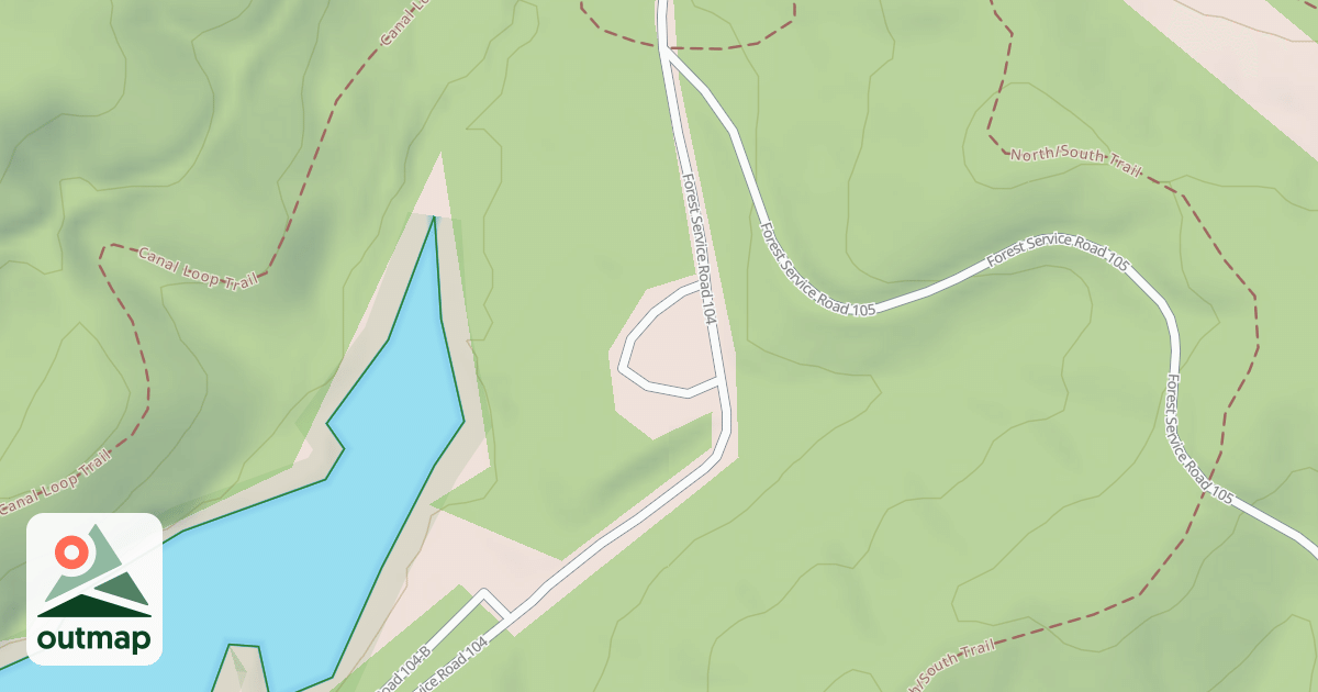 Map of T.L. N. SITES 6-8 ACCESS