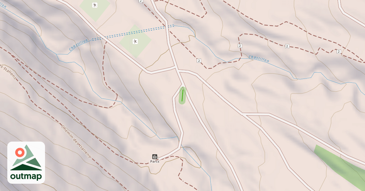Map of Chastillon