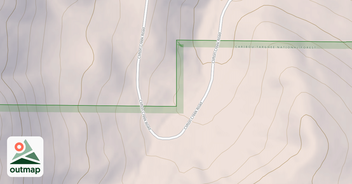 Map of CLIFTON BASIN
